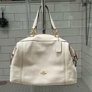 Textured Leather Coach Bag
